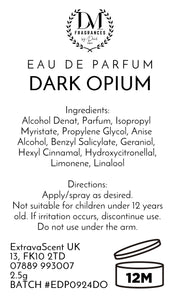 DM Fragrances - sample size - Eau de Parfum