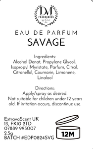 DM Fragrances - sample size - Eau de Parfum