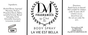 DM Fragrances by David: Body Spray