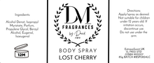 Load image into Gallery viewer, DM Fragrances by David: Body Spray
